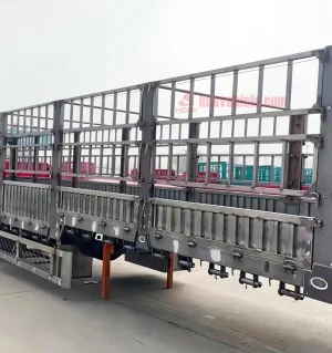 Fence Trailer 40 Feet Bulk Cargo Transport Fence Semi Trailer