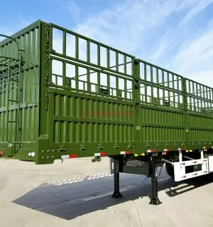 Fence Trailer 40 Feet Fence Type Cargo Delivery Semi Trailer