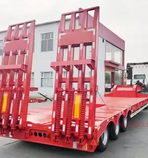 Low Bed Trailer Excavator Carrier Low Bed Semi Trailer